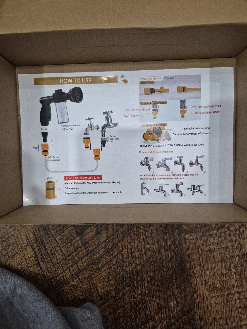New Pet Wash Foam Sprayer With Accessories In Open Box